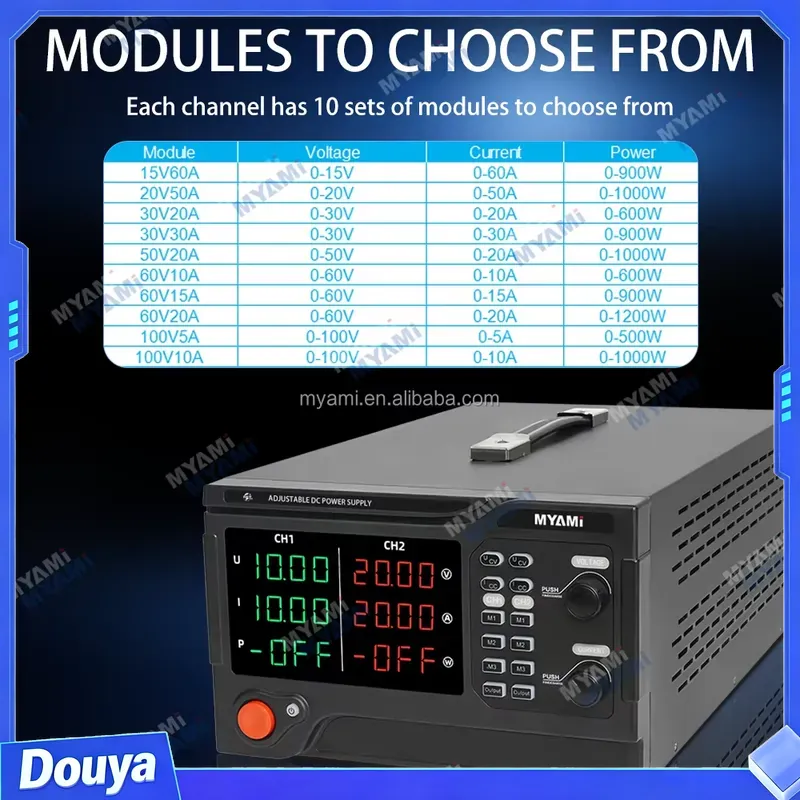 For MYAMi 1200W 60V 20A Dual C - High Power 60V 20A Bench Power Supply 评论和价格