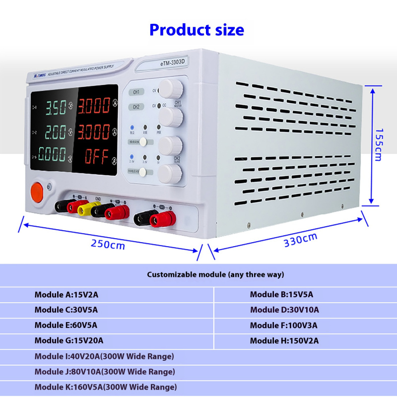 Desktop Linear Power Supply 4- - Dual Channel Linear Power Supply 30V 5A 评论和价格