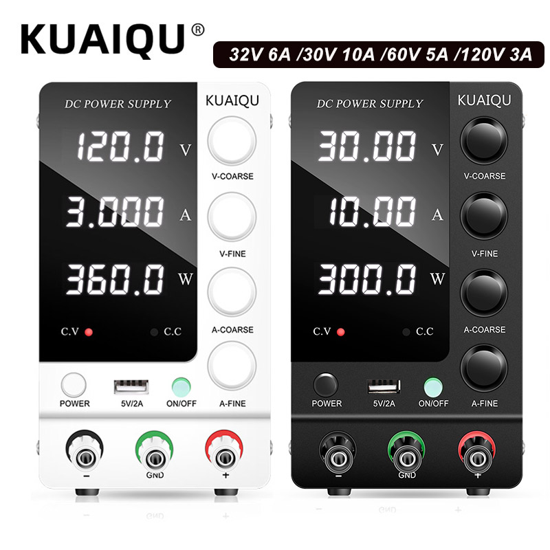 KUAIQU Lab DC Power Supply 30V - High Precision Adjustable Lab Power Supply 120V 3A 评论和价格